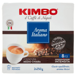 Kimbo Aroma Italiano 250г кофе молотый для Moka в/у (упак 2 шт)