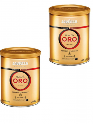 Lavazza Qualita Oro кофе молотый 250 г ж/б 2 штуки